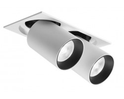 Foco Downlight LED COB Orientable Cuadrado Blanco 185x100mm 24w ALFA